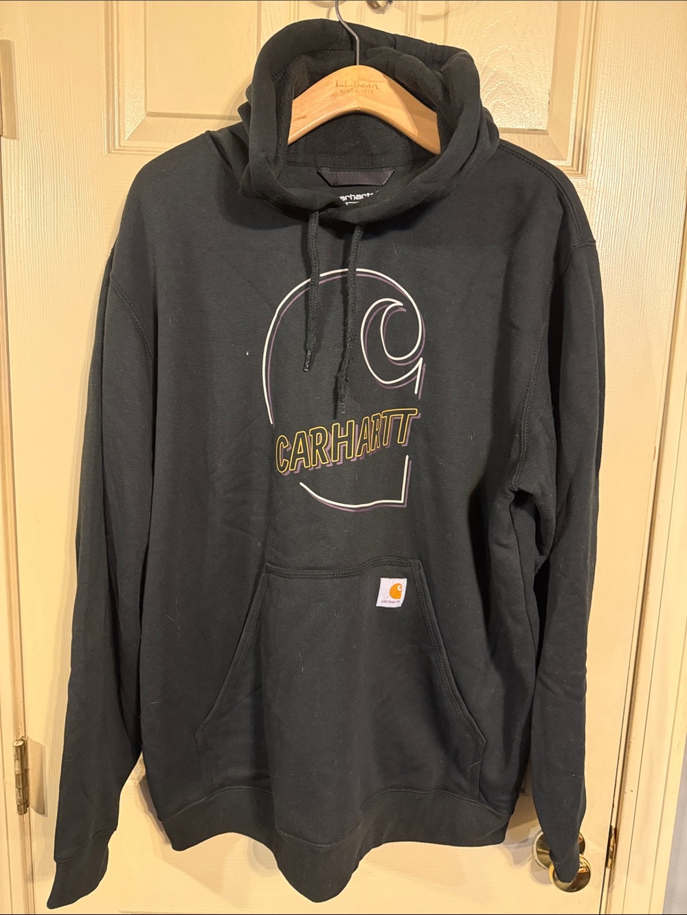 Carhartt Black Pullover Hoodie with Script Logo